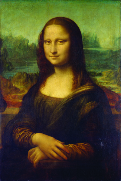 L’ambiguità del sorriso della Monna Lisa (1503–1506), nota anche come la Gioconda, dipende dai principi di organizzazione percettiva applicati alle sfumature ai bordi delle labbra. 
