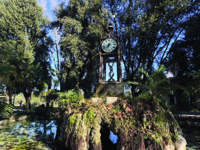 L’orologio ad acqua sul Pincio, nella Villa Borghese a Roma. 