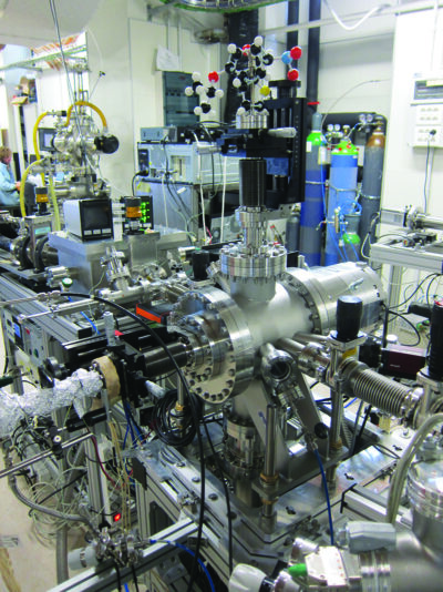 Porzione dell’apparato sperimentale per misure ad attosecondi all’Attosecond Research Center del Dipartimento di Fisica del Politecnico di Milano.